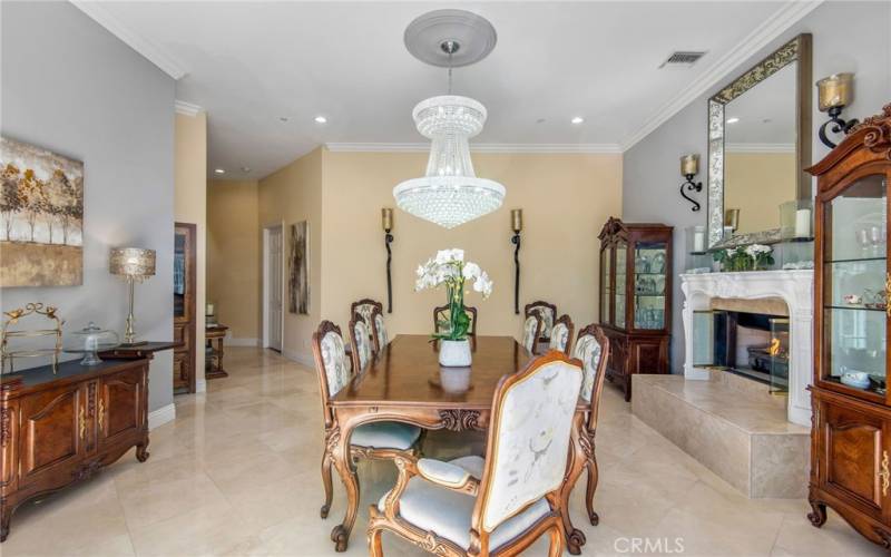 The formal dining room will accommodate your many friends and family, comfortably.