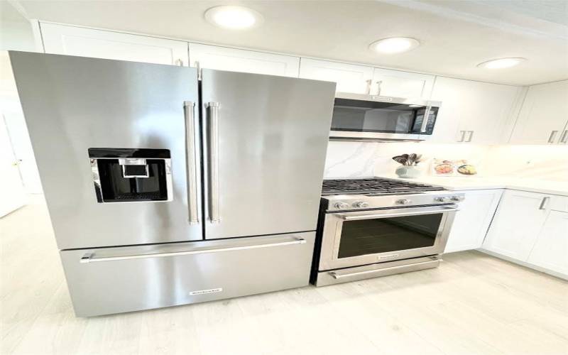 Stainless Steel appliances.