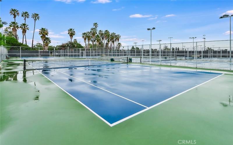 Park across the street offers great outdoor activities.., time for a pickleball game!