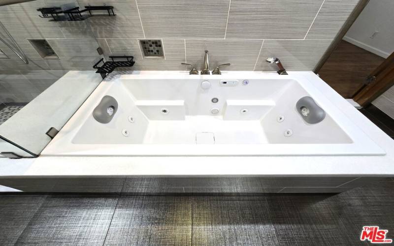 Designer spa tub.