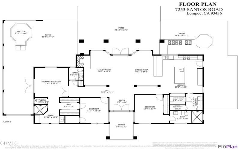 Floor Plan 7253 Santos Road