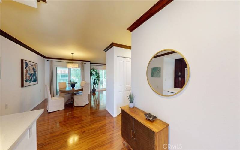 REMODELED OPEN FLOOR PLAN, FOYER VIEW FROM ENTRY