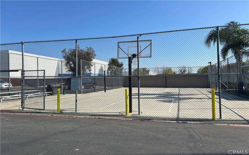 Basketball court area