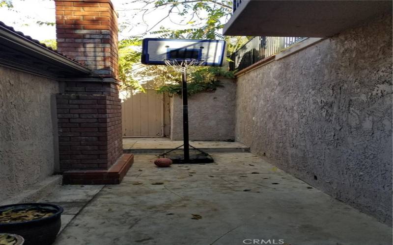 Rear of property / practice your jump shot