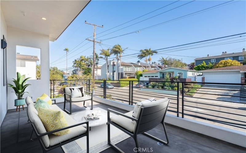 Living Room Balcony - Virtually staged