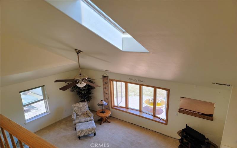 Living room and skylight