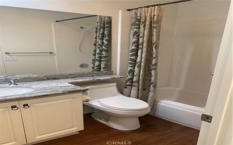 Downstairs bathroom attached to bedroom, perfect for guests