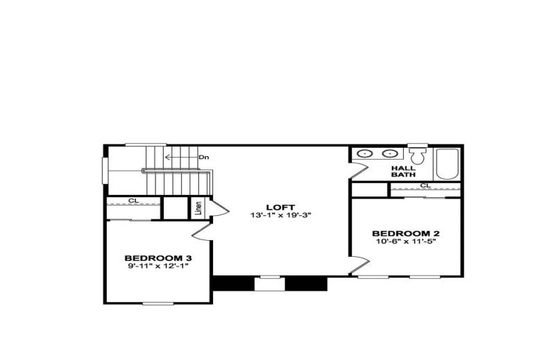 Evora Second Floor Floorplan