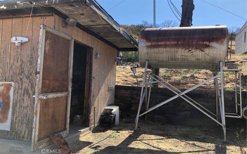 Generator Shed and 500 Gal Tank