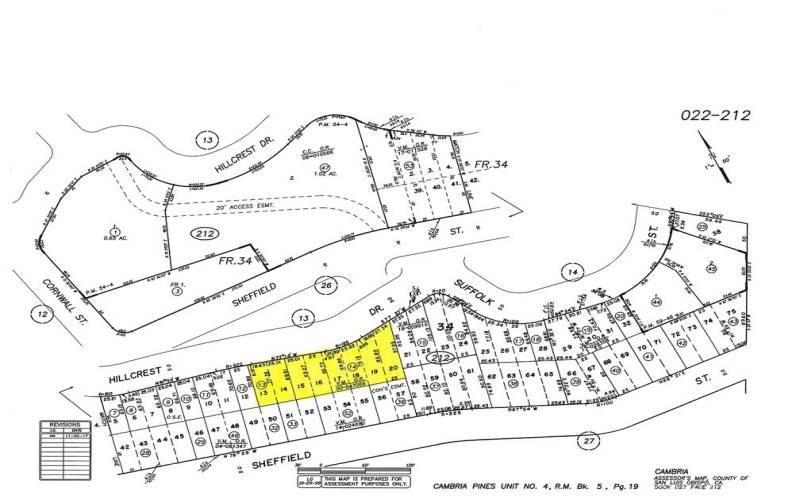 #520 on CCSD water wait list. 8 Lots, 200' of street frontage, over 1/3 acre.