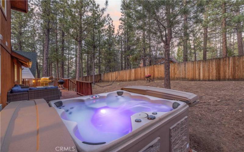 Great Jacuzzi...perfect for after a ski day, hike day or mountain biking at the resort!
