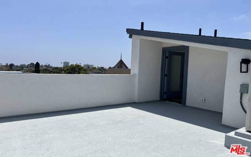 Representative rooftop deck as shown in the model home