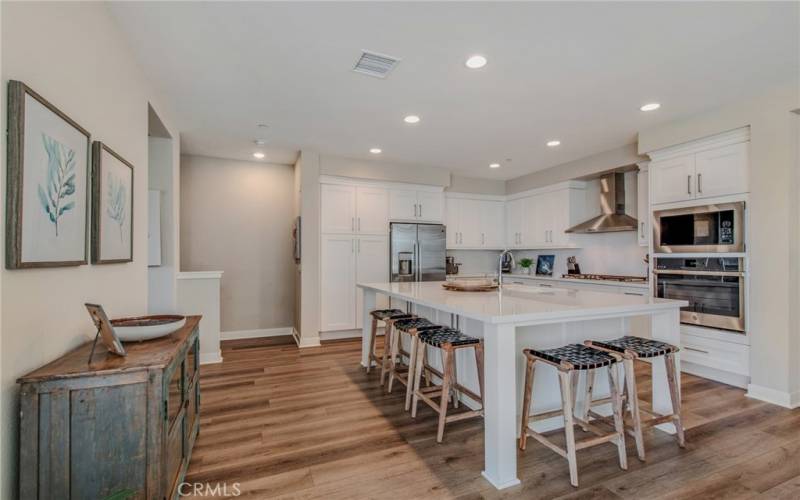 Awesome Kitchen has center island with seating