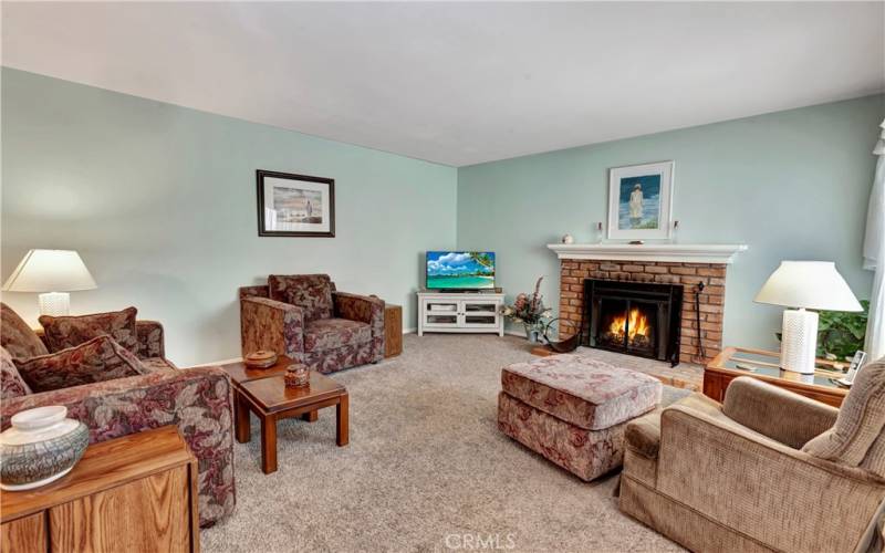 Family room, warm and inviting.