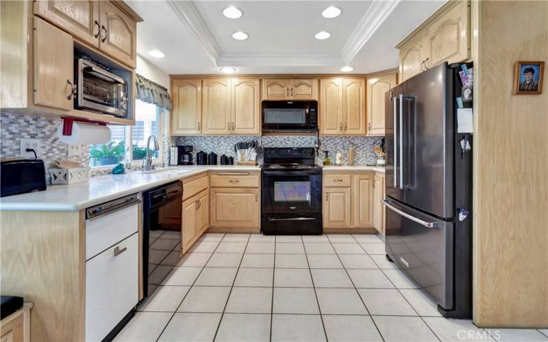 Kitchen view from living room.