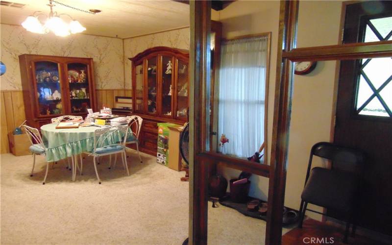 small dining area from living room