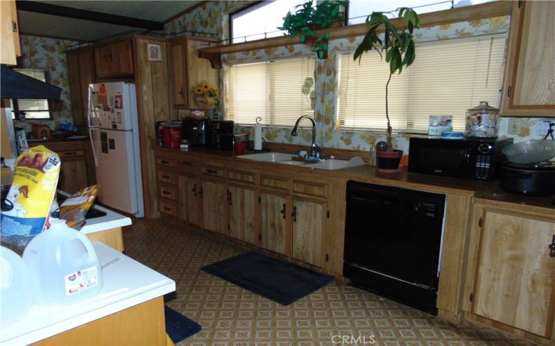 Kitchen with dual sinks