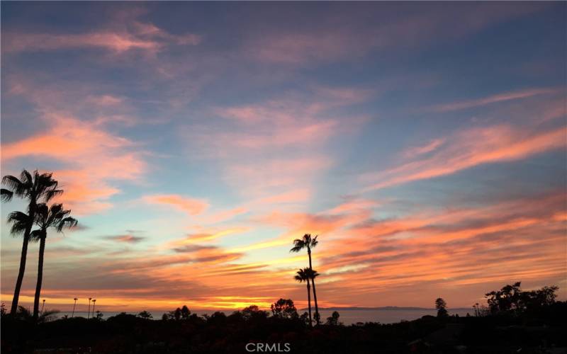 Ocean, Catalina island and Sunset Views from Your Beach close home live in paradise year round!