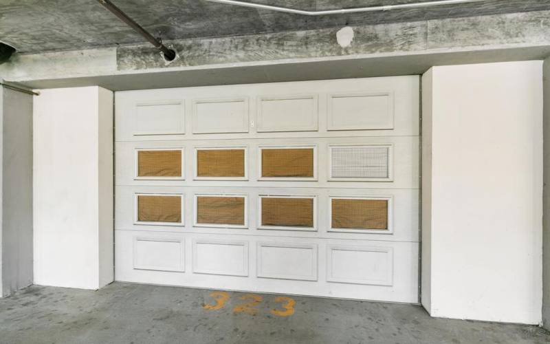 Assigned garage and storage space