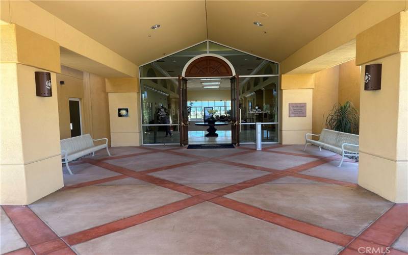 Main entrance to main clubhouse