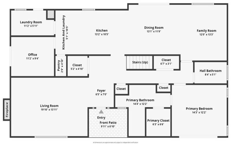 Floorplan and measurements generated with AI