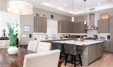 Large kitchen island with seating