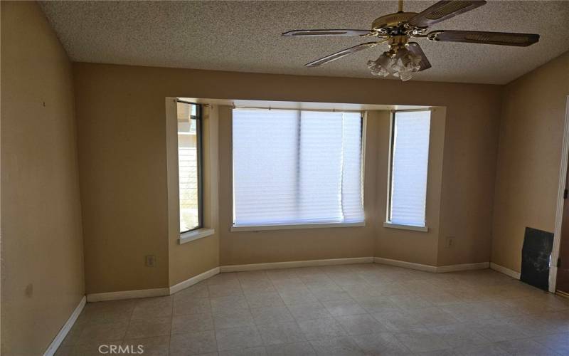 Dining Area w/ Ceiling Fan