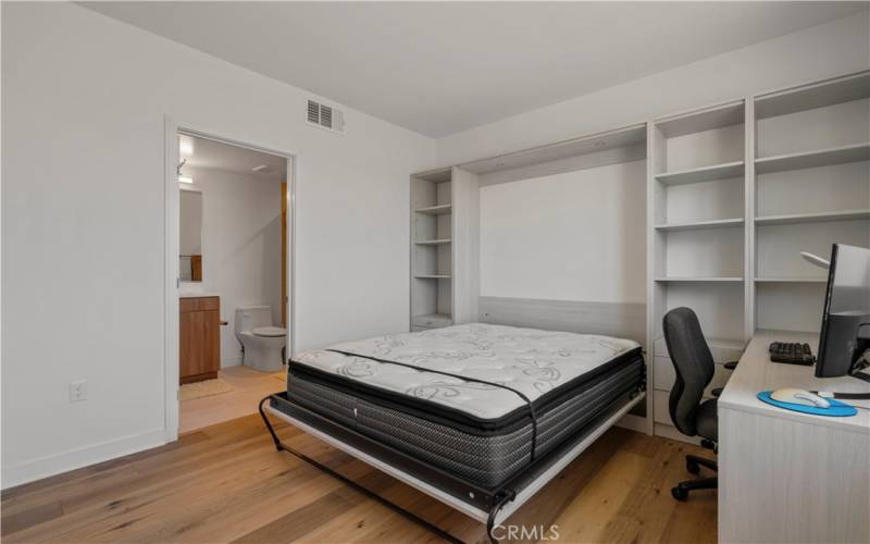 Entry level bedroom suite with murphy bed down