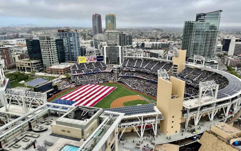 View of Petco Park from Condo