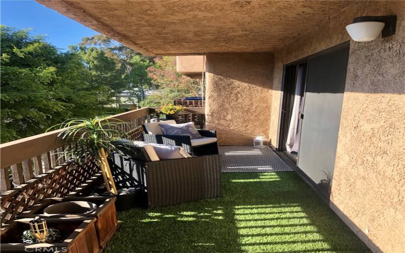 Relax on your private patio!