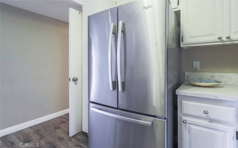 Large stainless-steel refrigerator