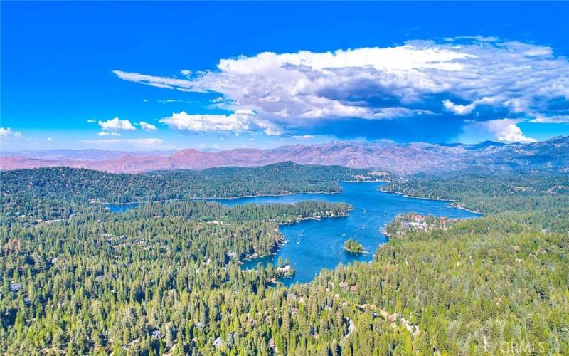 view to Lake Arrowhead