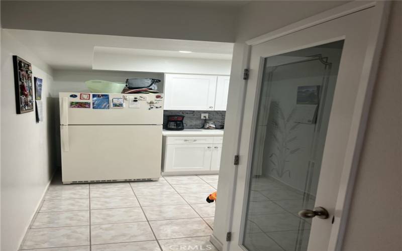 pantry leading to kitchen