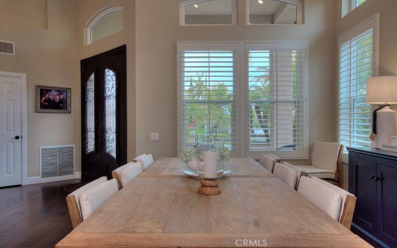 Off your double door front entry, you will find an inviting living room and adjacent dining area for easy entertaining.