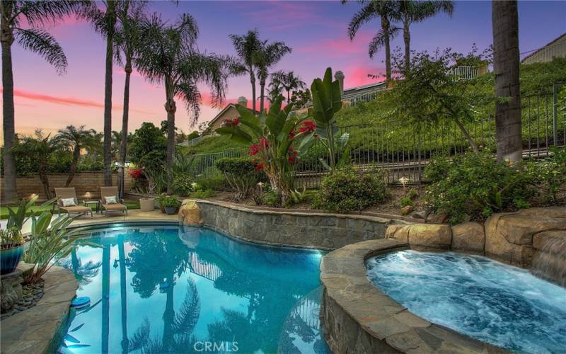 Enjoy beautiful sunsets in your own private oasis