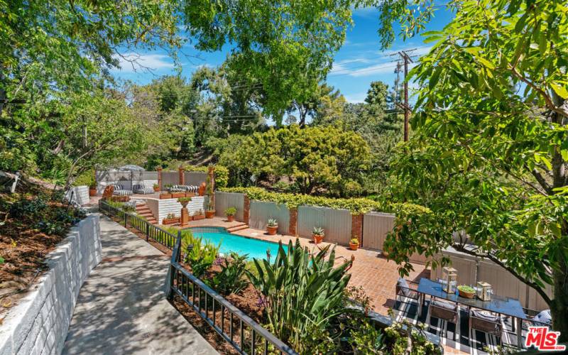 Pool and Garden Areas are a Rare to Find Oasis in the Hills