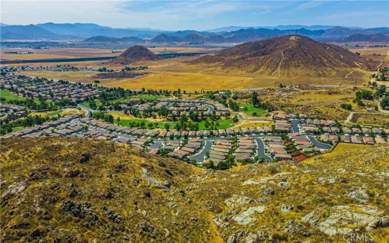 Views from top pads , overlooking a golf corse community