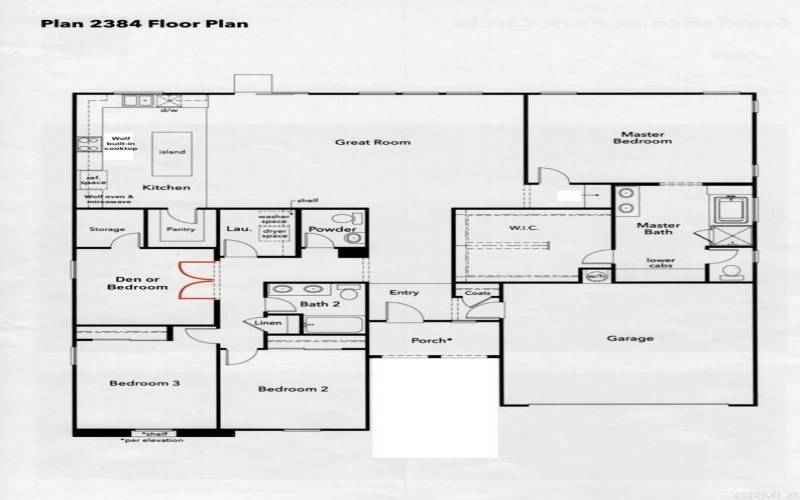 2384 Floor Plan