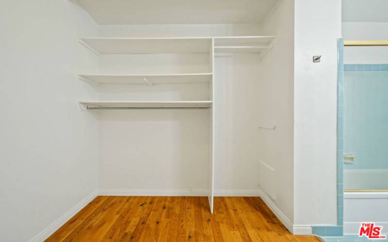 Extra large closet area