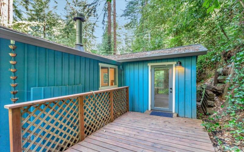 Back deck, looking back at house