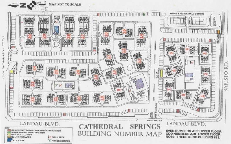 Map of Cathedral Springs