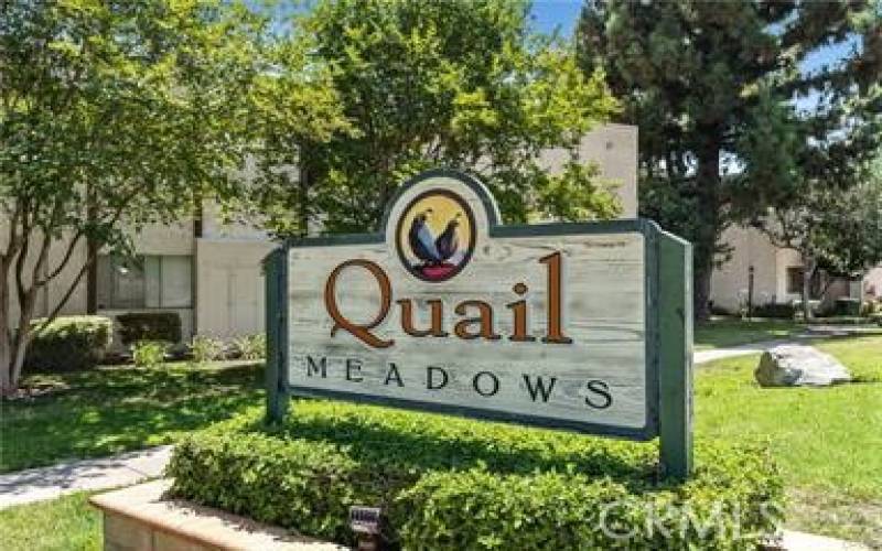 Quail Sign in Front