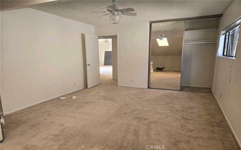 l large upstairs bedroom with walk in closet