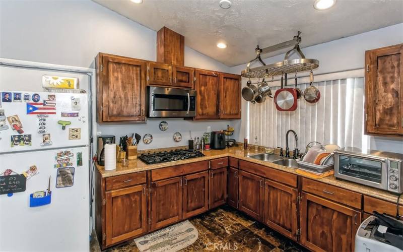converted garage - kitchen