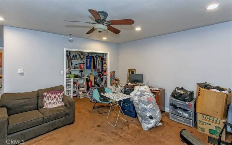 converted garage - bedroom
