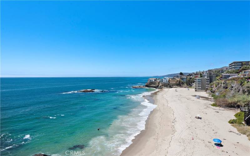 Yes, this stunning beach has very limited public access.  Here is a typical day.