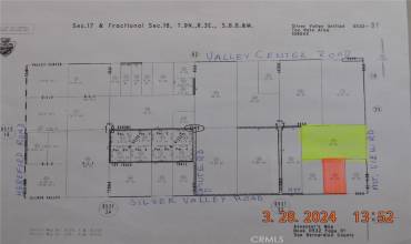 Both parcels included.  The 60 acre parcel highlighted in yellow, 20 acre parcel highlighted in orange.