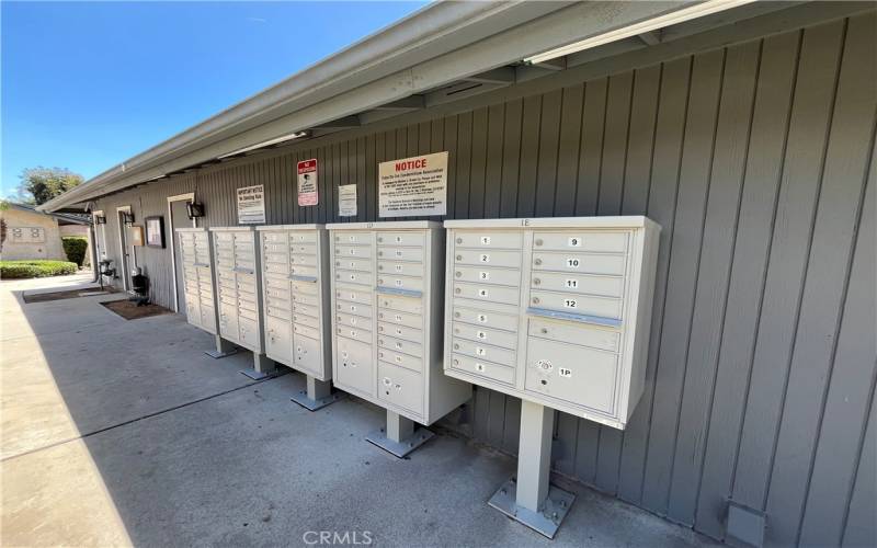 Brand new mailboxes.