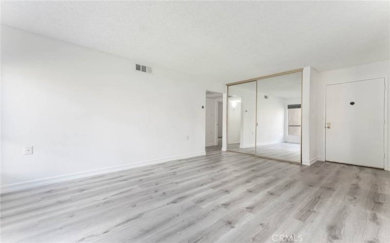 Living room & entry door