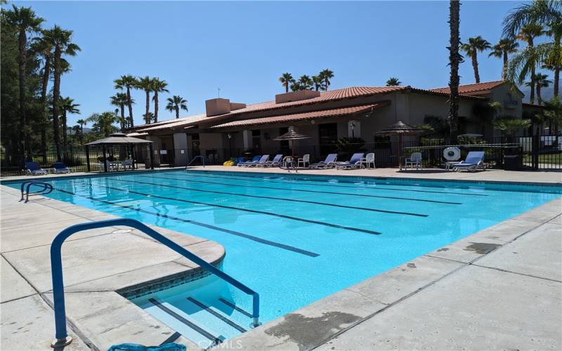 The Pool at the the large c;ubhouse